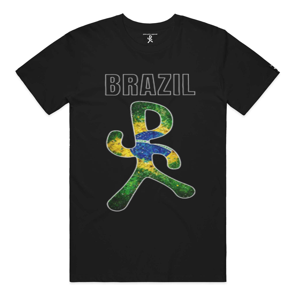 Brazil Black Running Man Tee