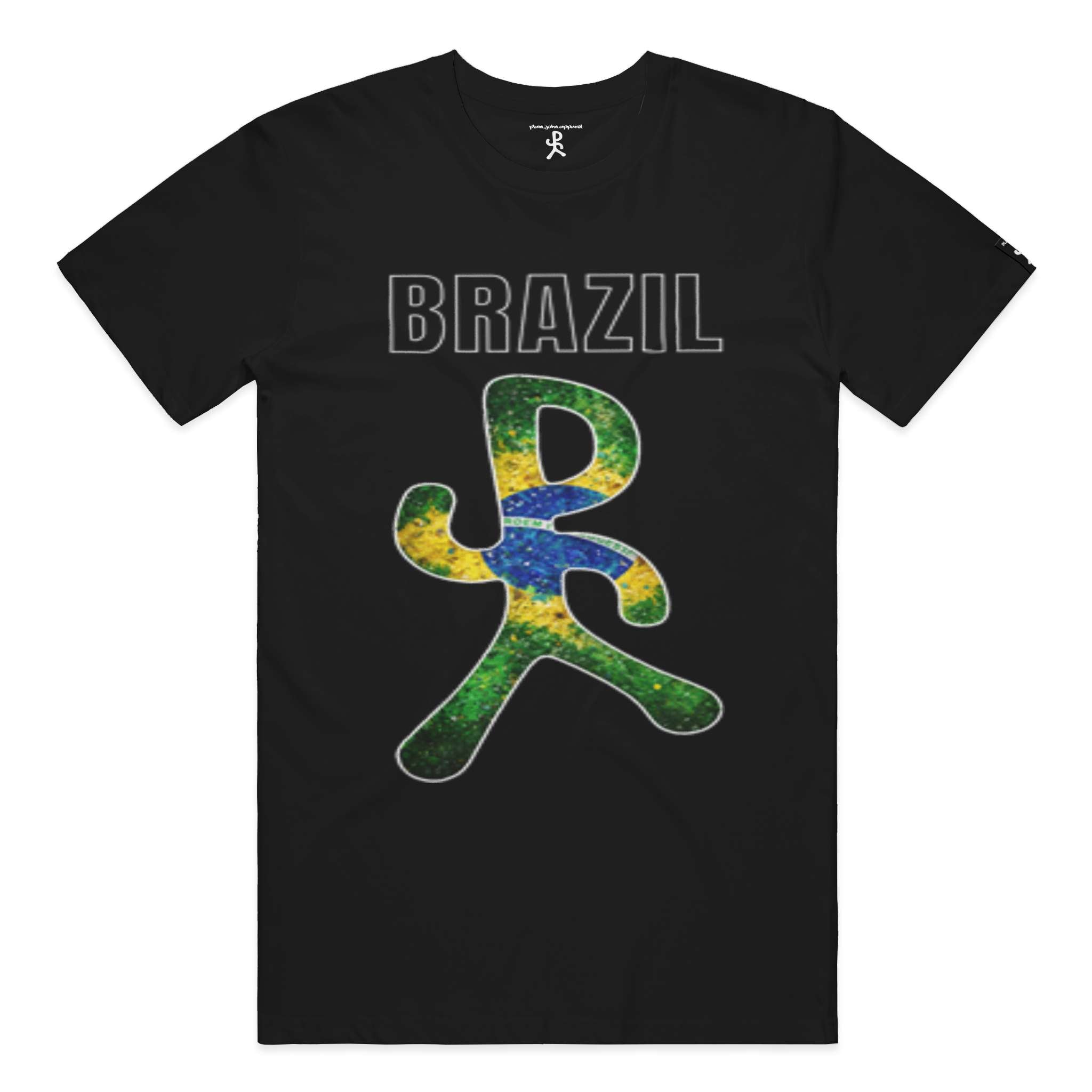 Brazil Black Running Man Tee