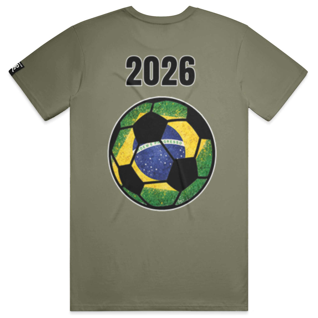 Brazil Military Green Running Man Tee