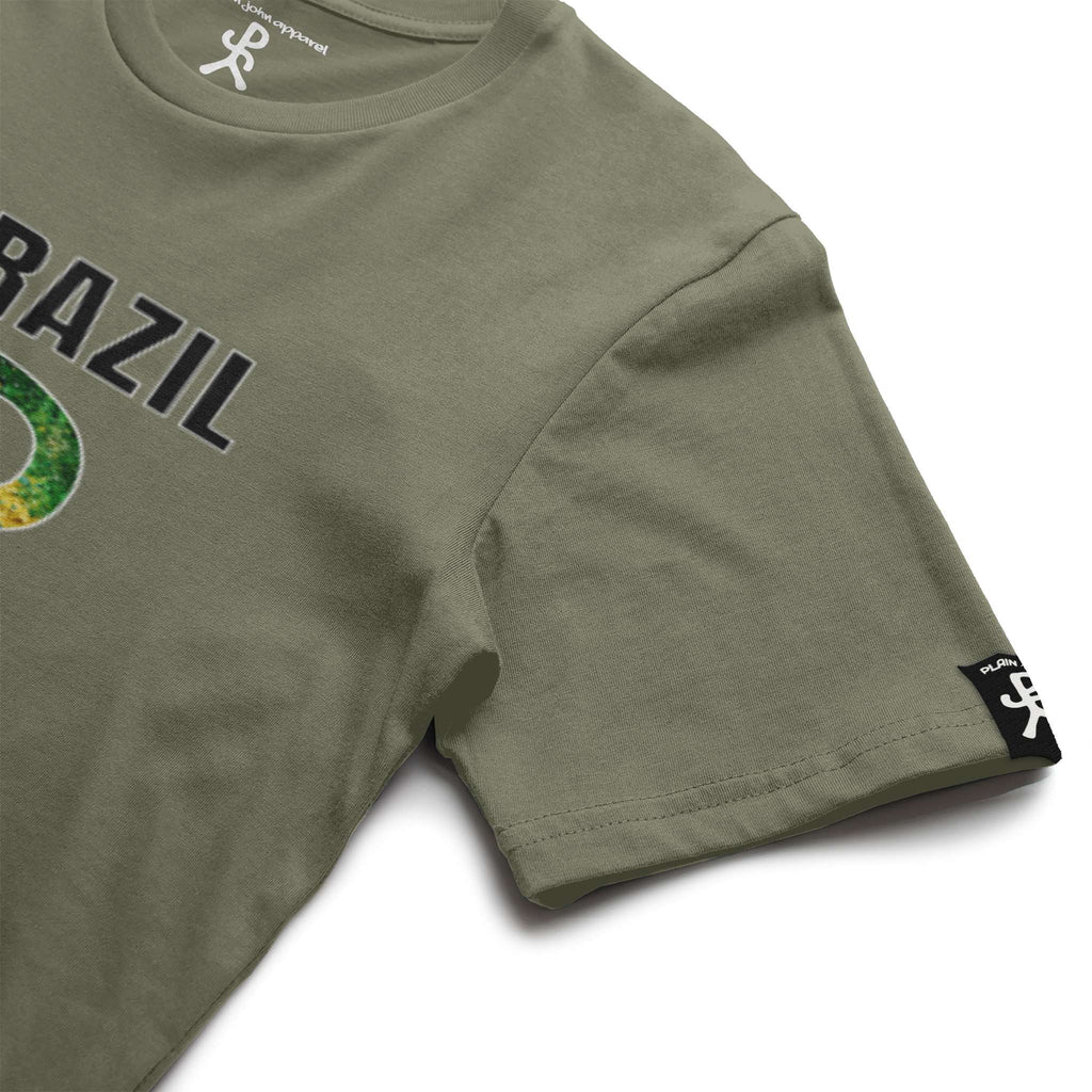 Brazil Military Green Running Man Tee