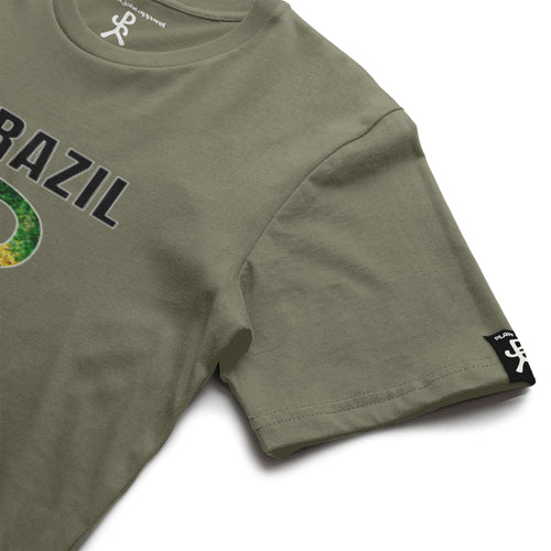 Brazil Military Green Running Man Tee