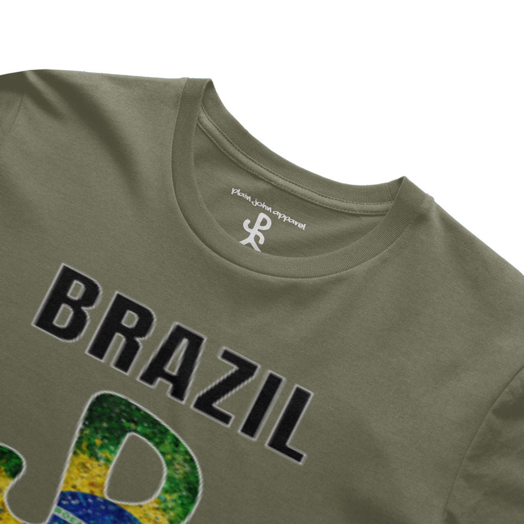 Brazil Military Green Running Man Tee