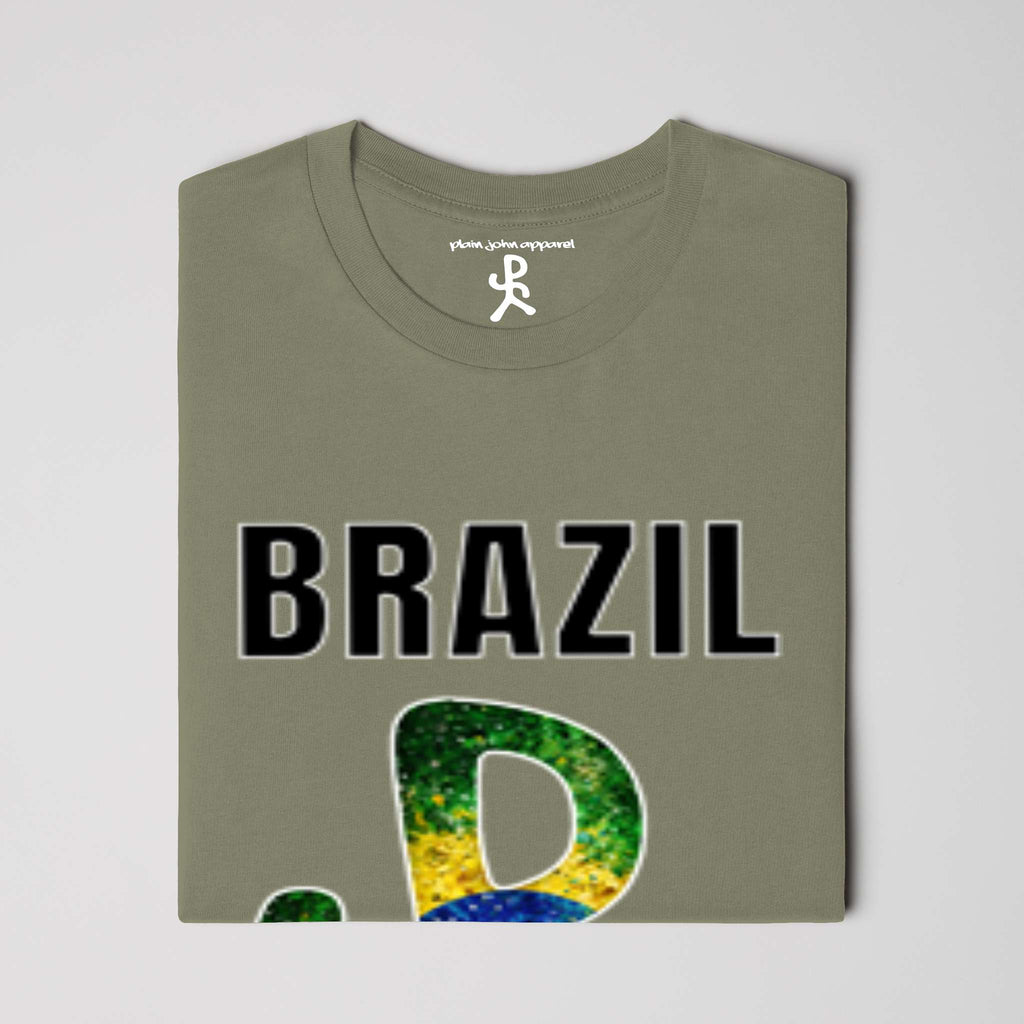 Brazil Military Green Running Man Tee