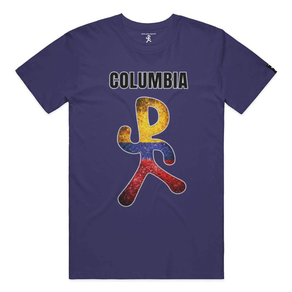 Colombia Team Navy Running Man Tee
