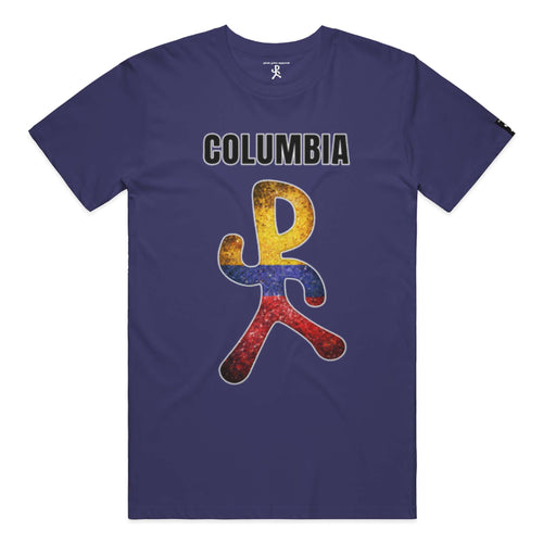 Colombia Team Navy Running Man Tee