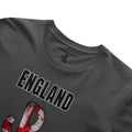 England Charcoal Running Man Tee