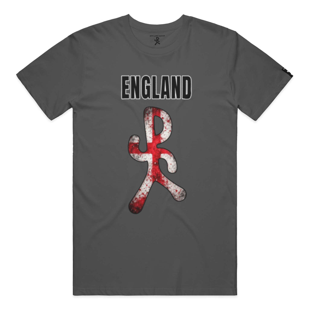 England Charcoal Running Man Tee
