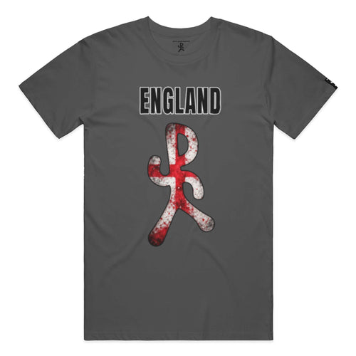 England Charcoal Running Man Tee