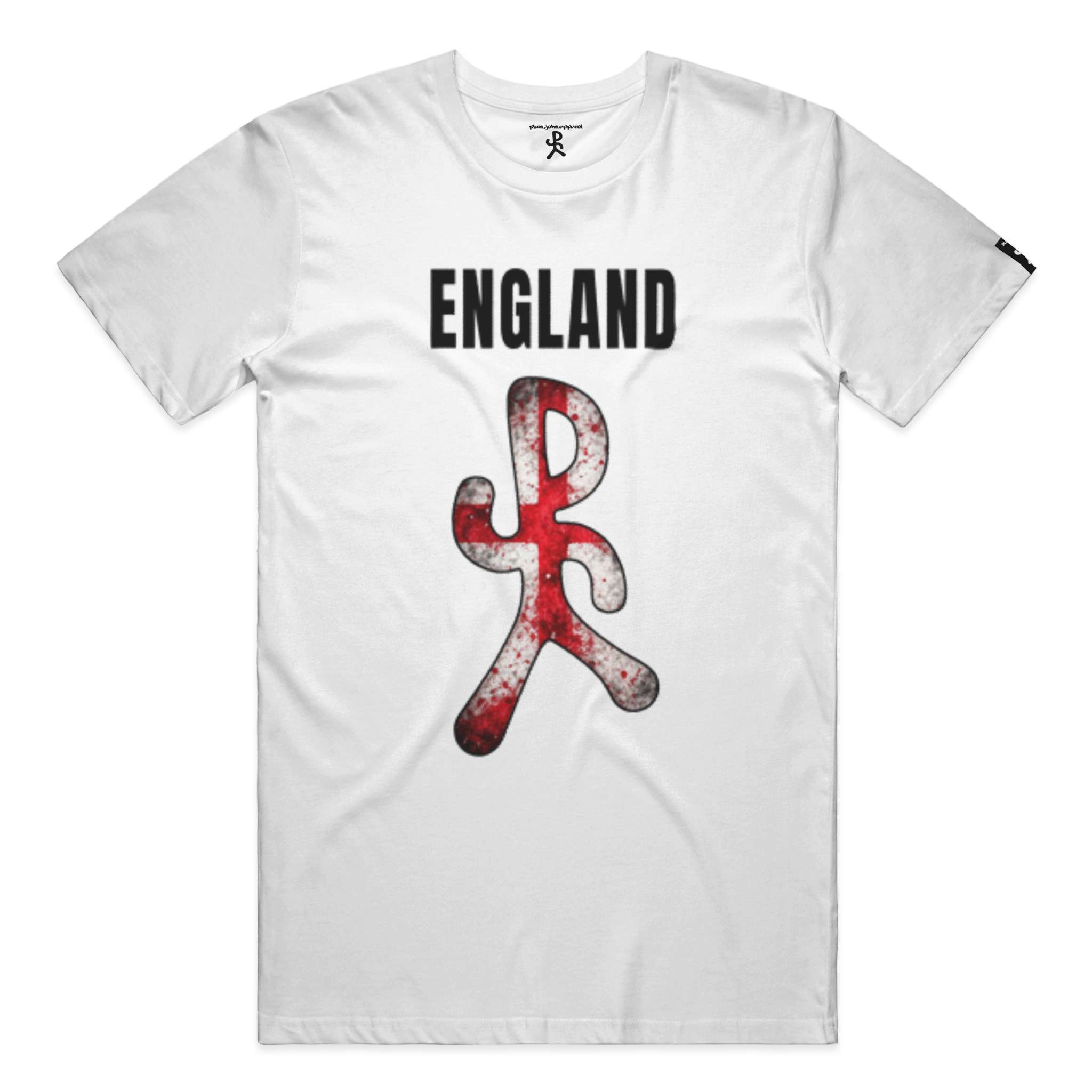 England White Running Man Tee