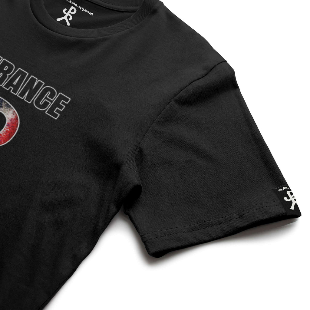 France Black Running Man Tee