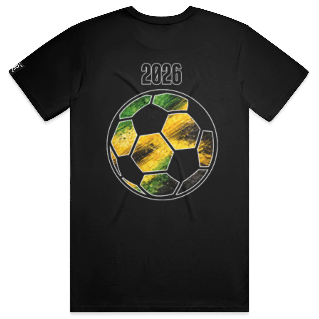 Jamaica Black Running Man Tee