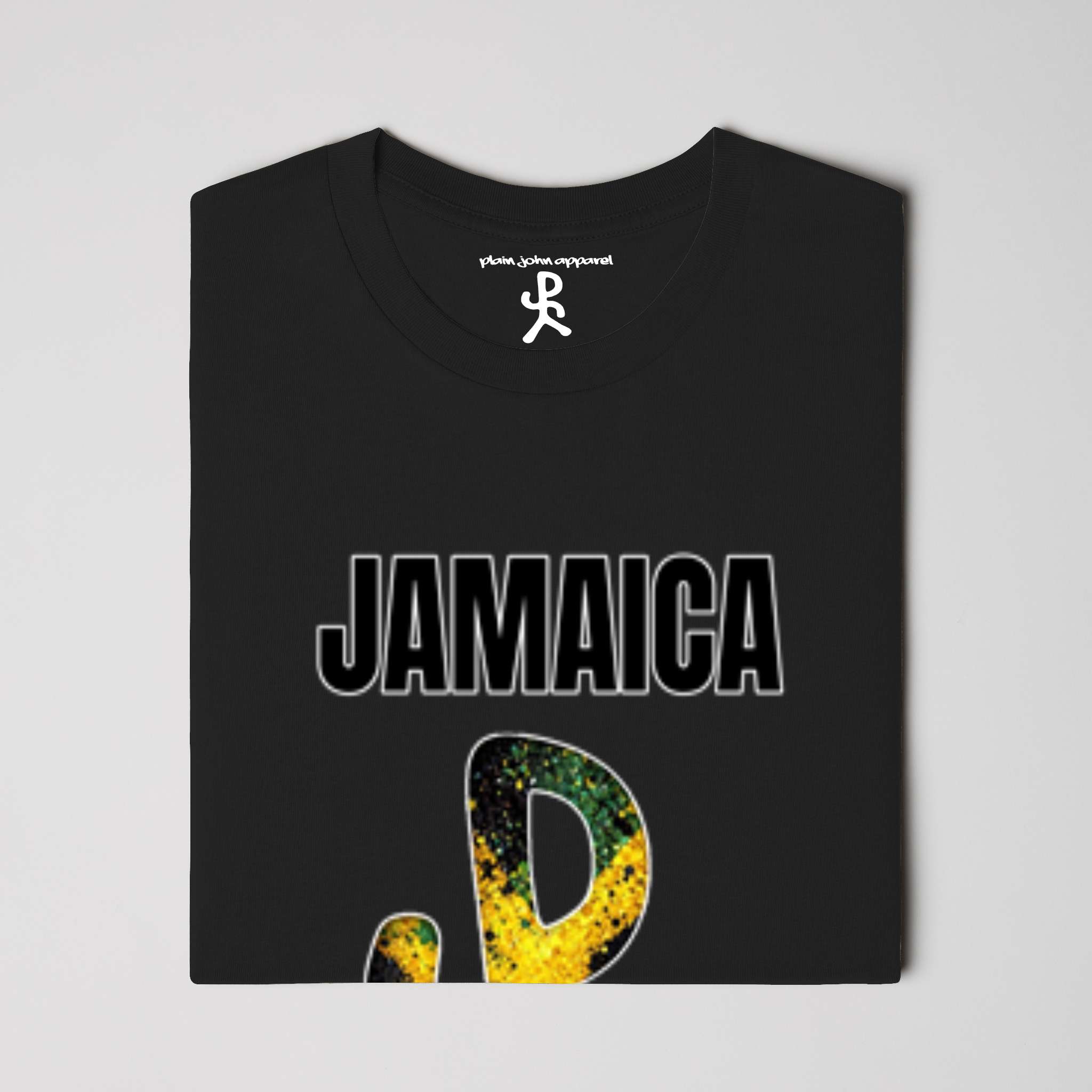 Jamaica Black Running Man Tee