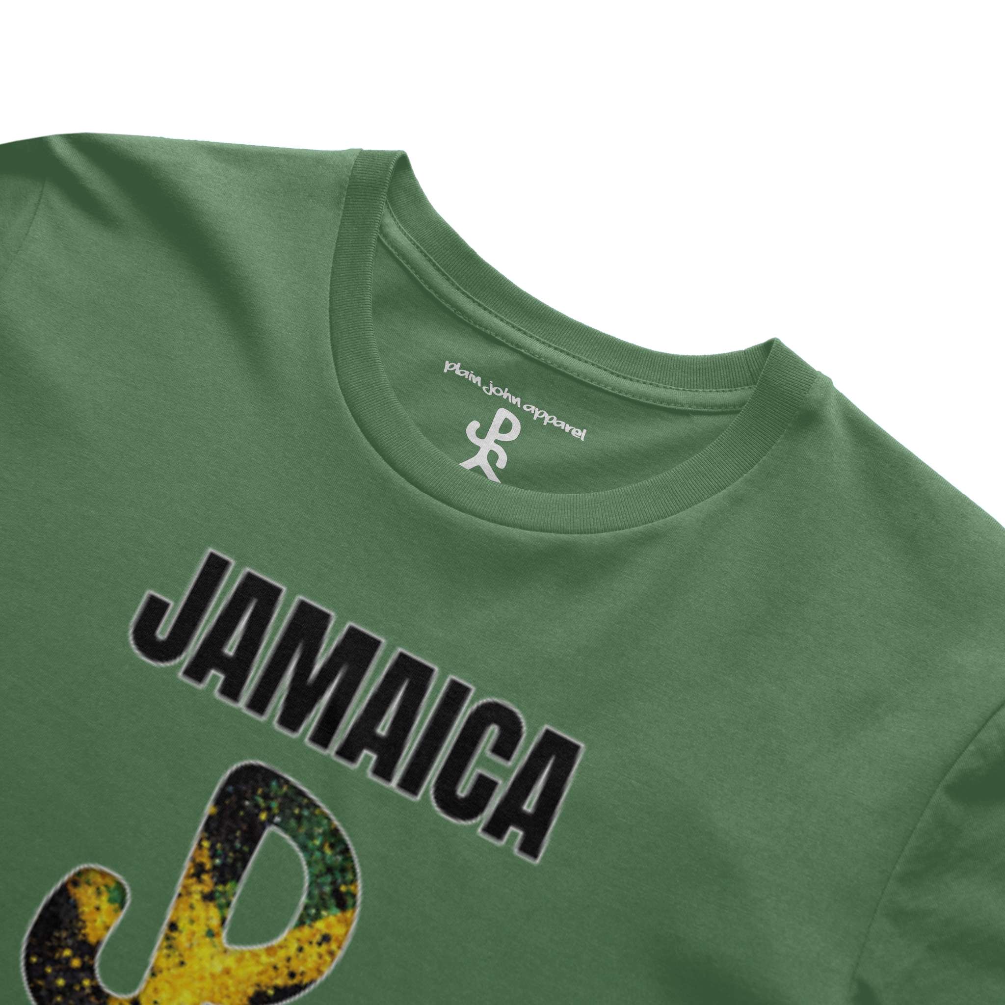 Jamaica Military Green Running Man Tee