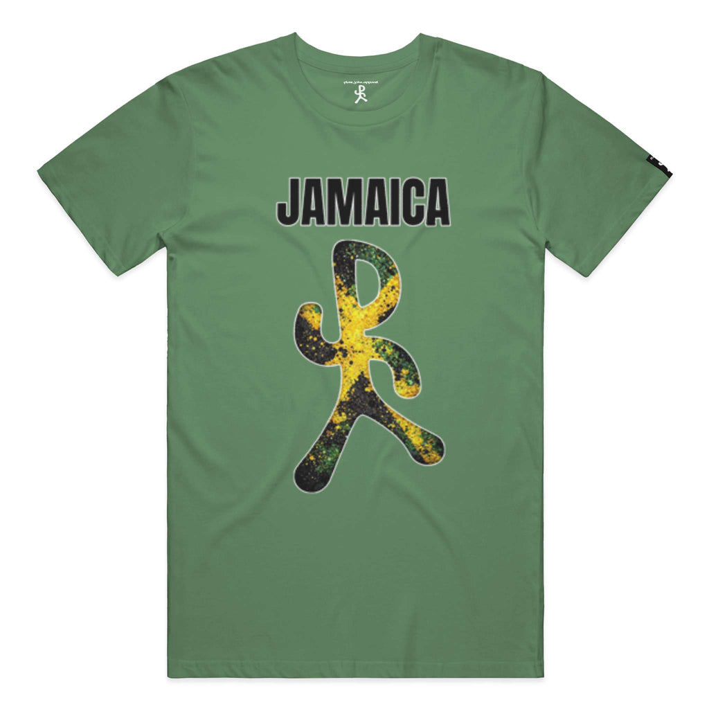 Jamaica Military Green Running Man Tee