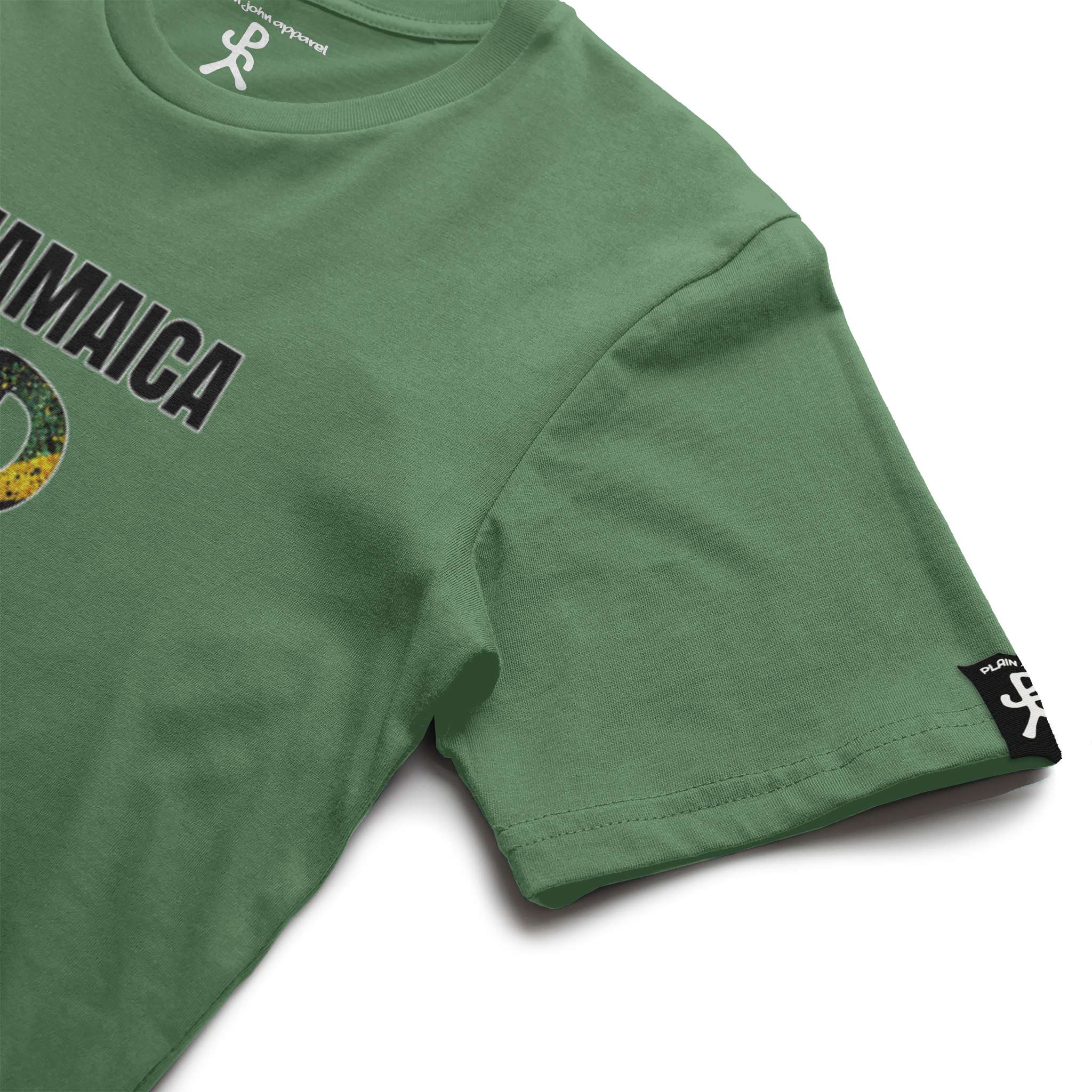 Jamaica Military Green Running Man Tee