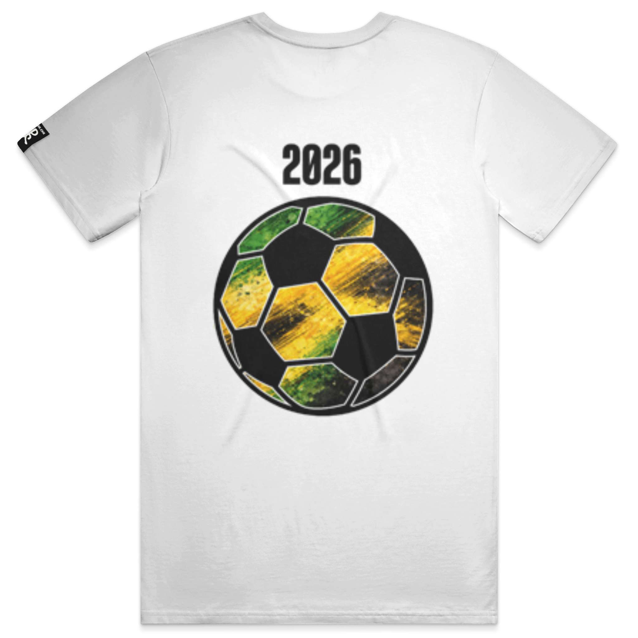 Jamaica White Running Man Tee