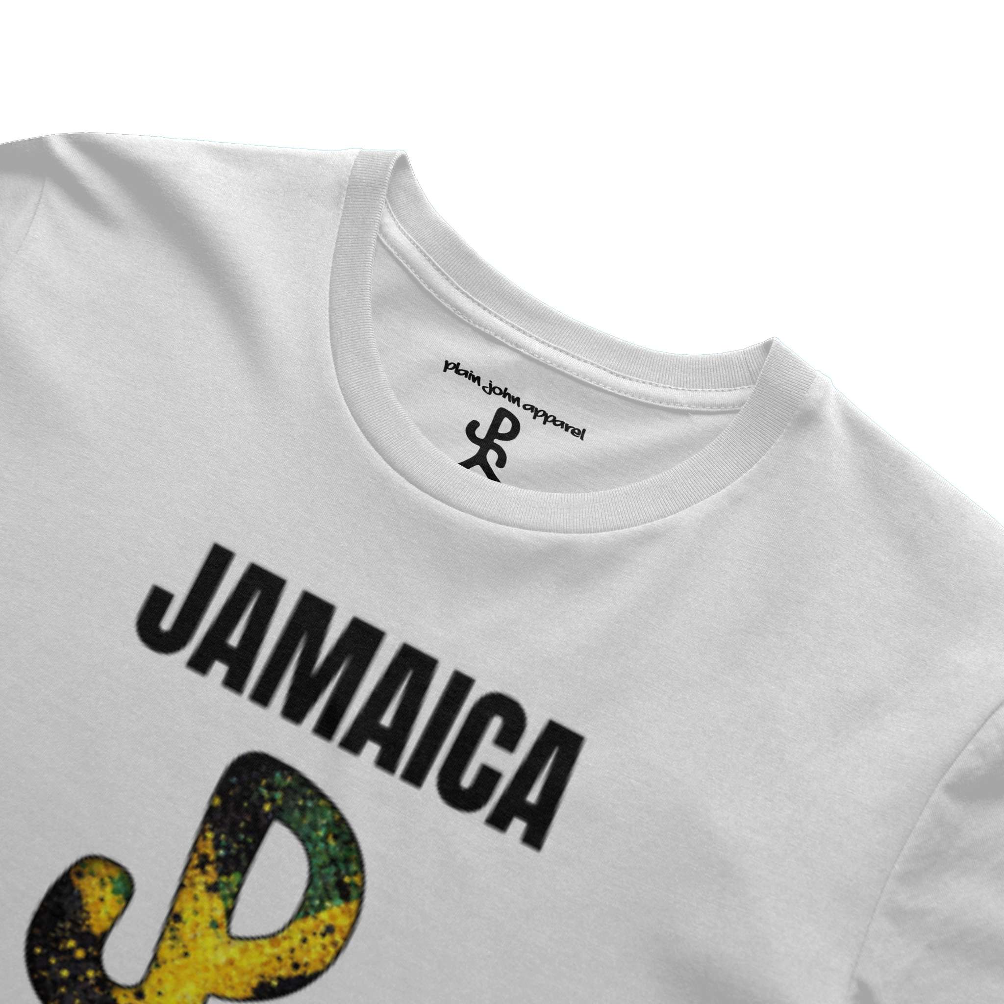 Jamaica White Running Man Tee