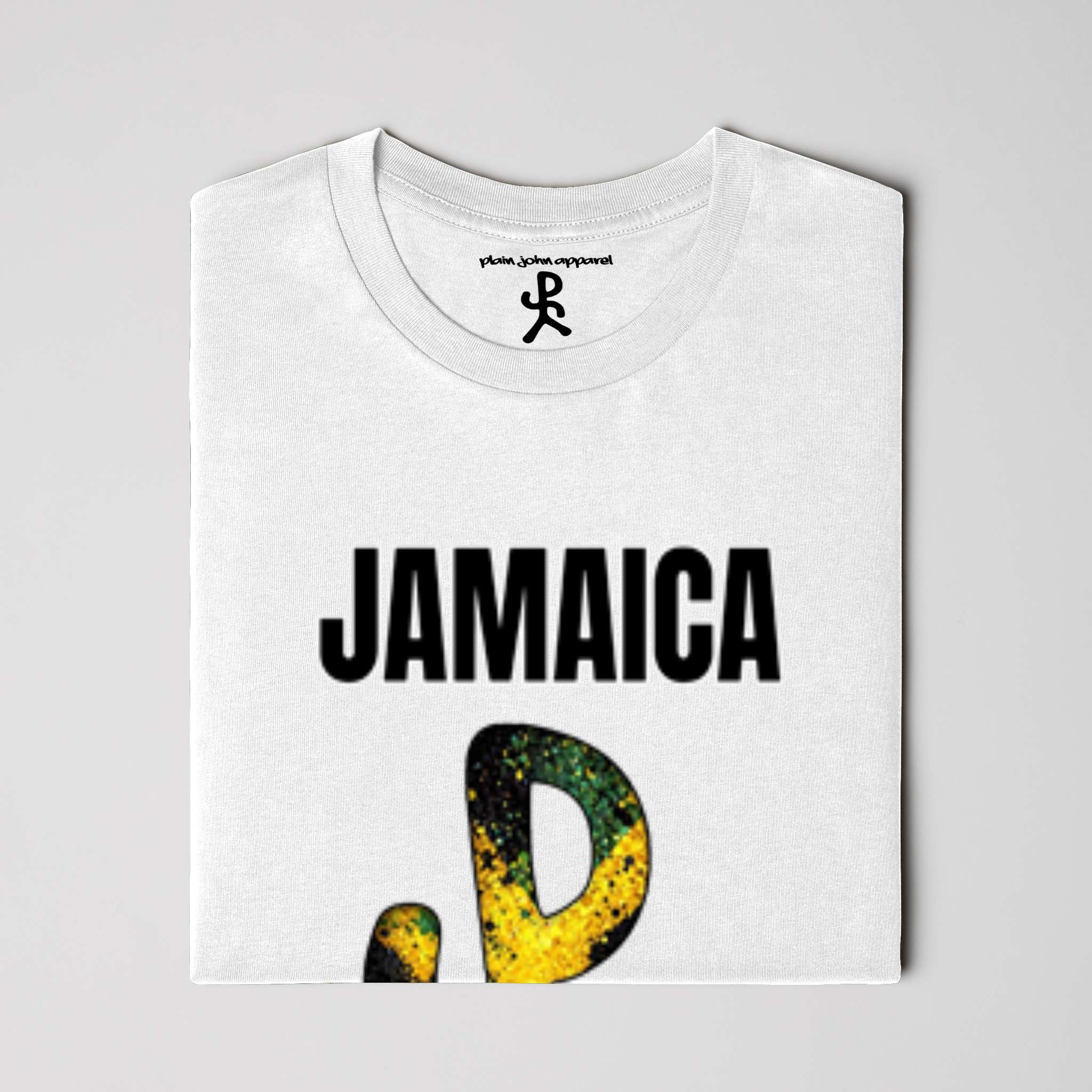 Jamaica White Running Man Tee