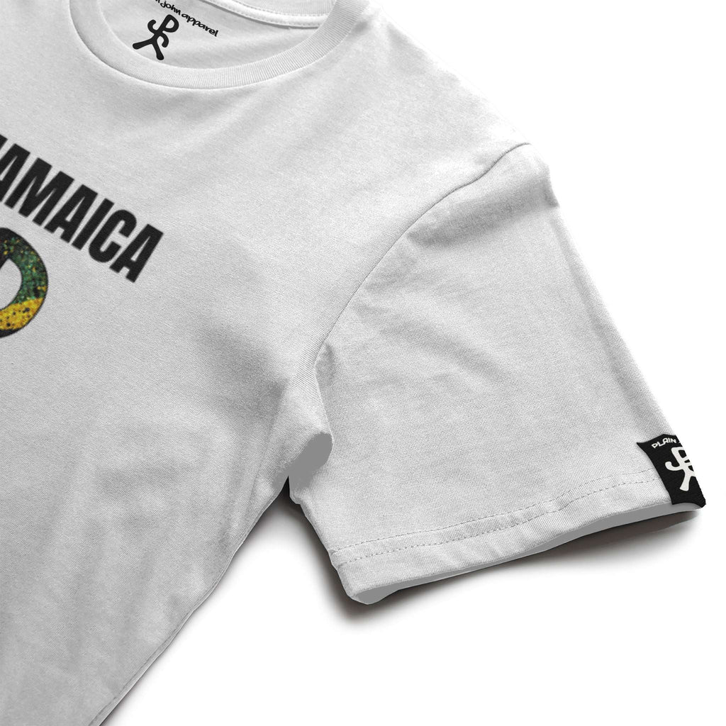 Jamaica White Running Man Tee