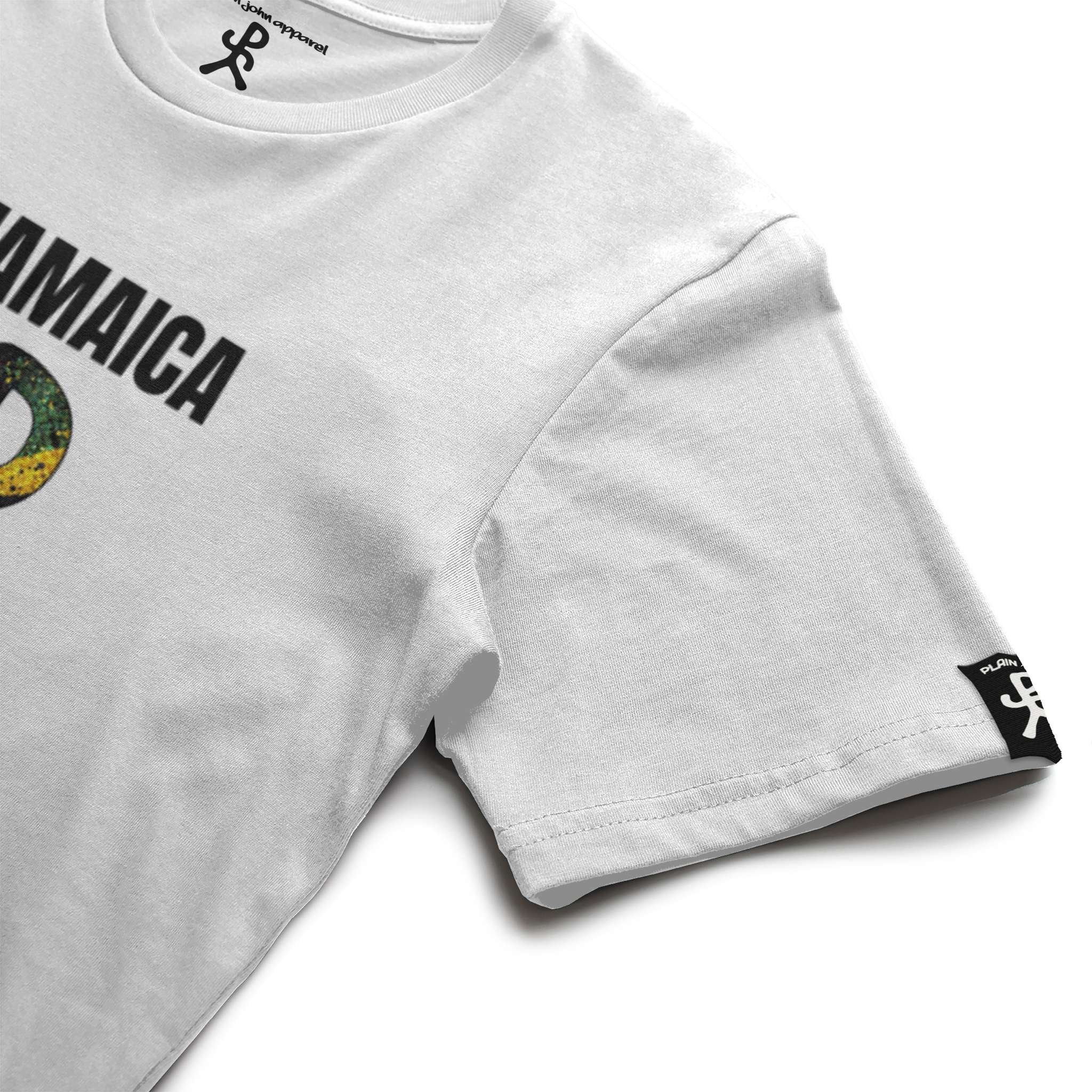 Jamaica White Running Man Tee
