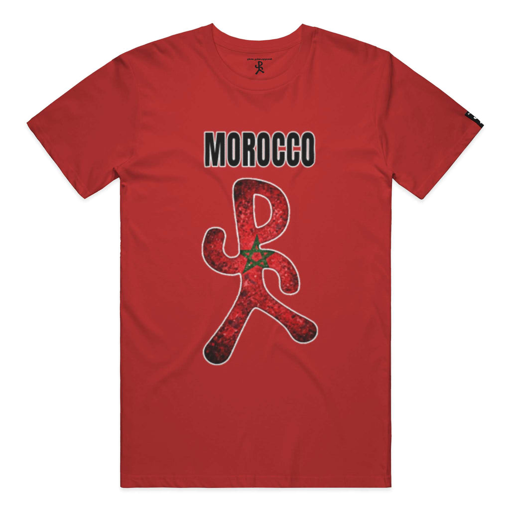 Morocco Canvas Red Running Man Tee