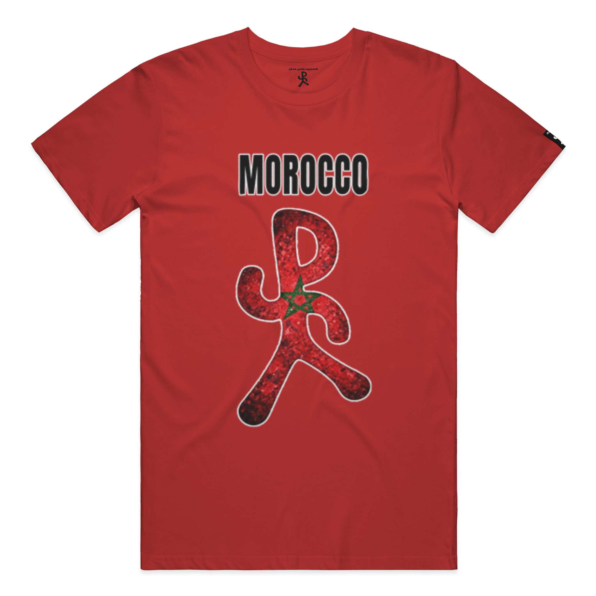 Morocco Canvas Red Running Man Tee