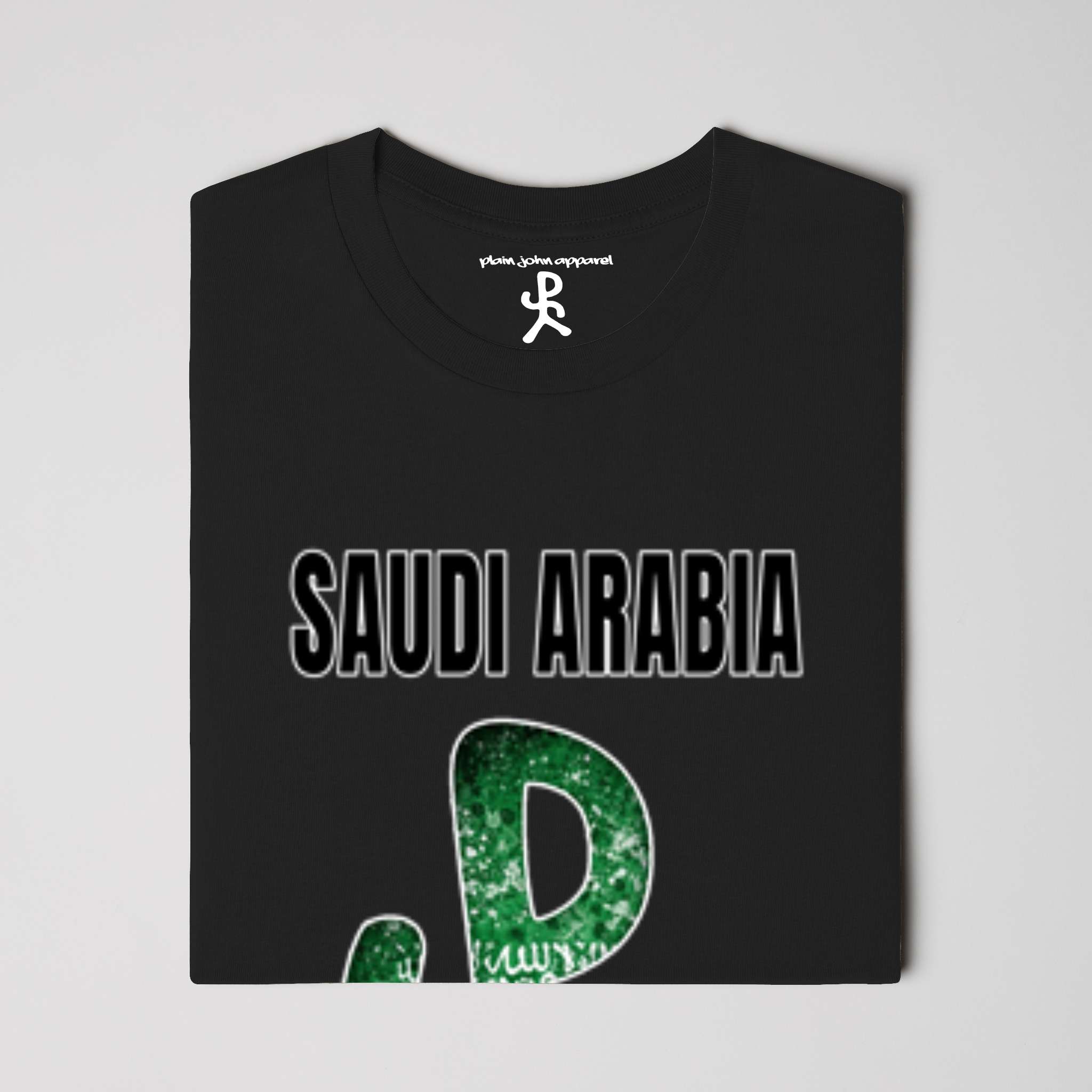Saudi Arabia Black Running Man Tee