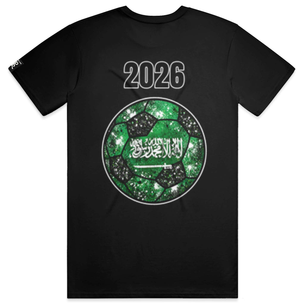 Saudi Arabia Black Running Man Tee