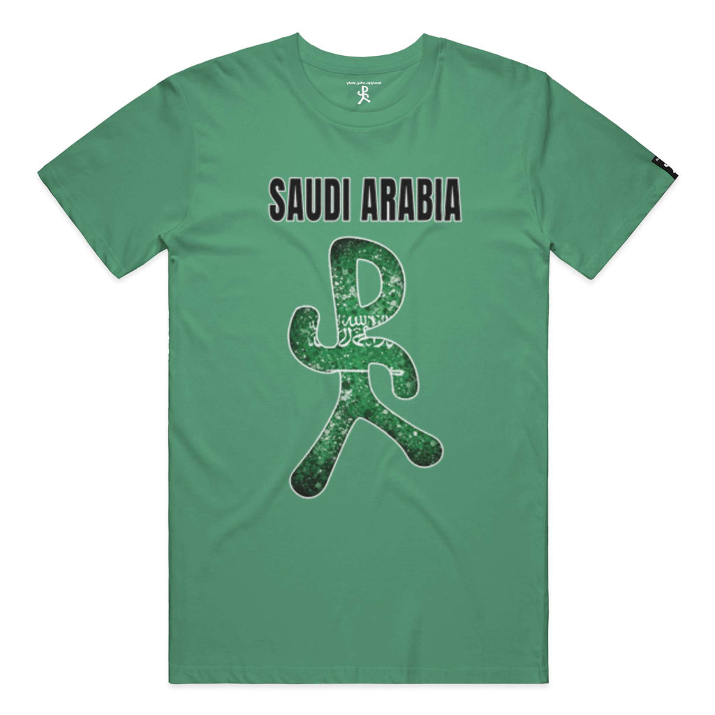 Saudi Arabia Kelly Green Running Man Tee