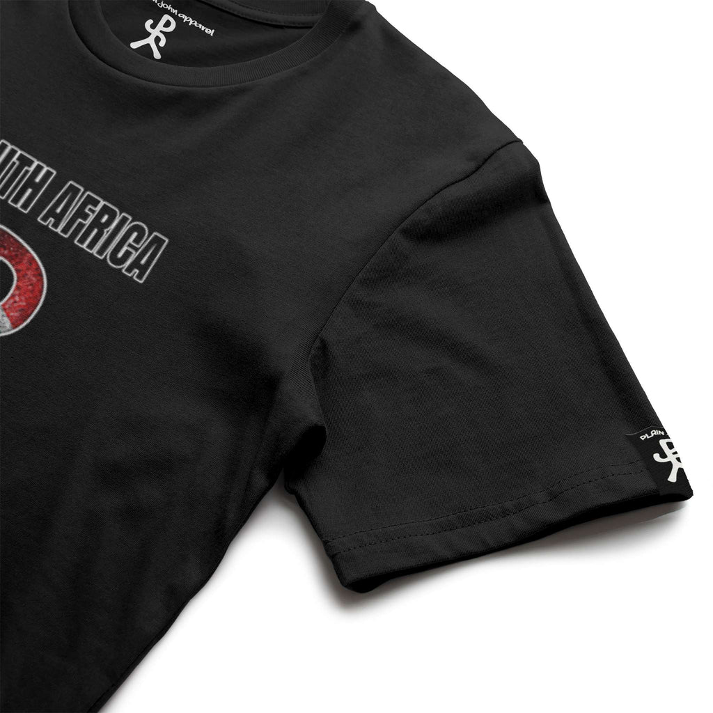 South Africa Black Running Man Tee
