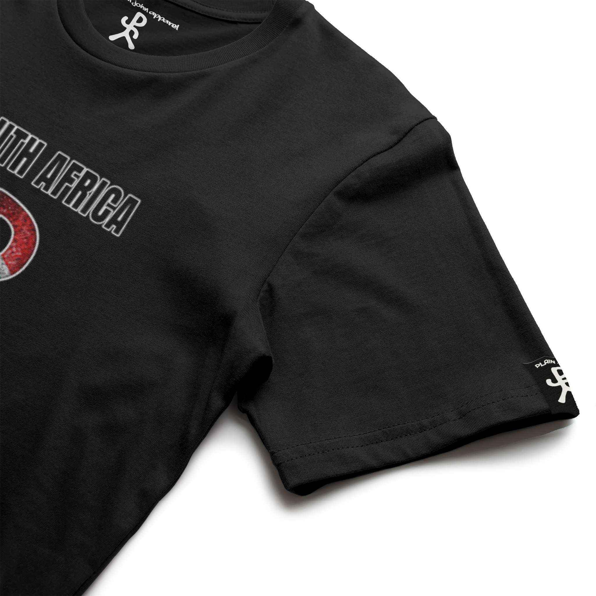 South Africa Black Running Man Tee