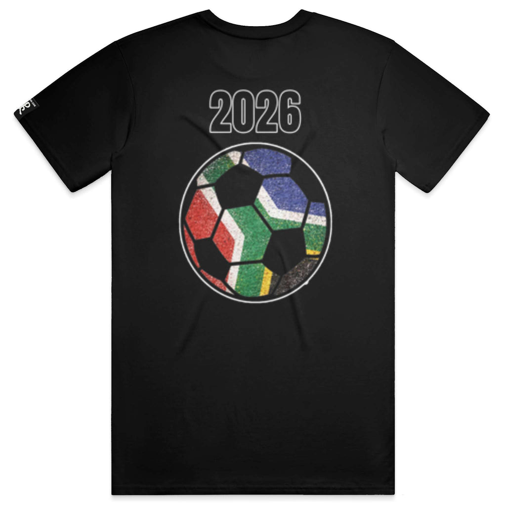 South Africa Black Running Man Tee