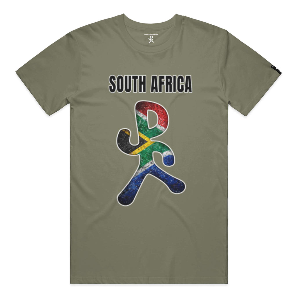 South Africa Military Green Running Man Tee