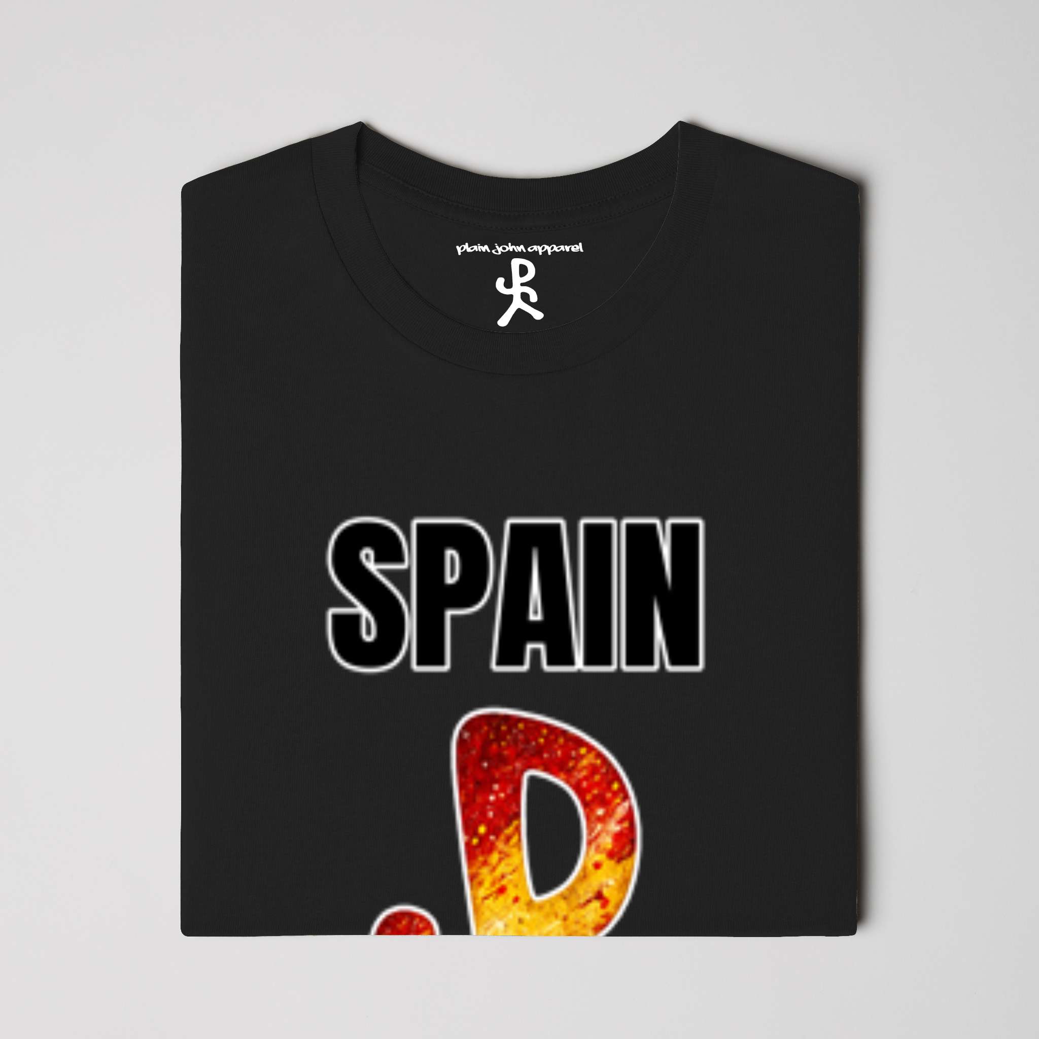 Spain Black Running Man Tee