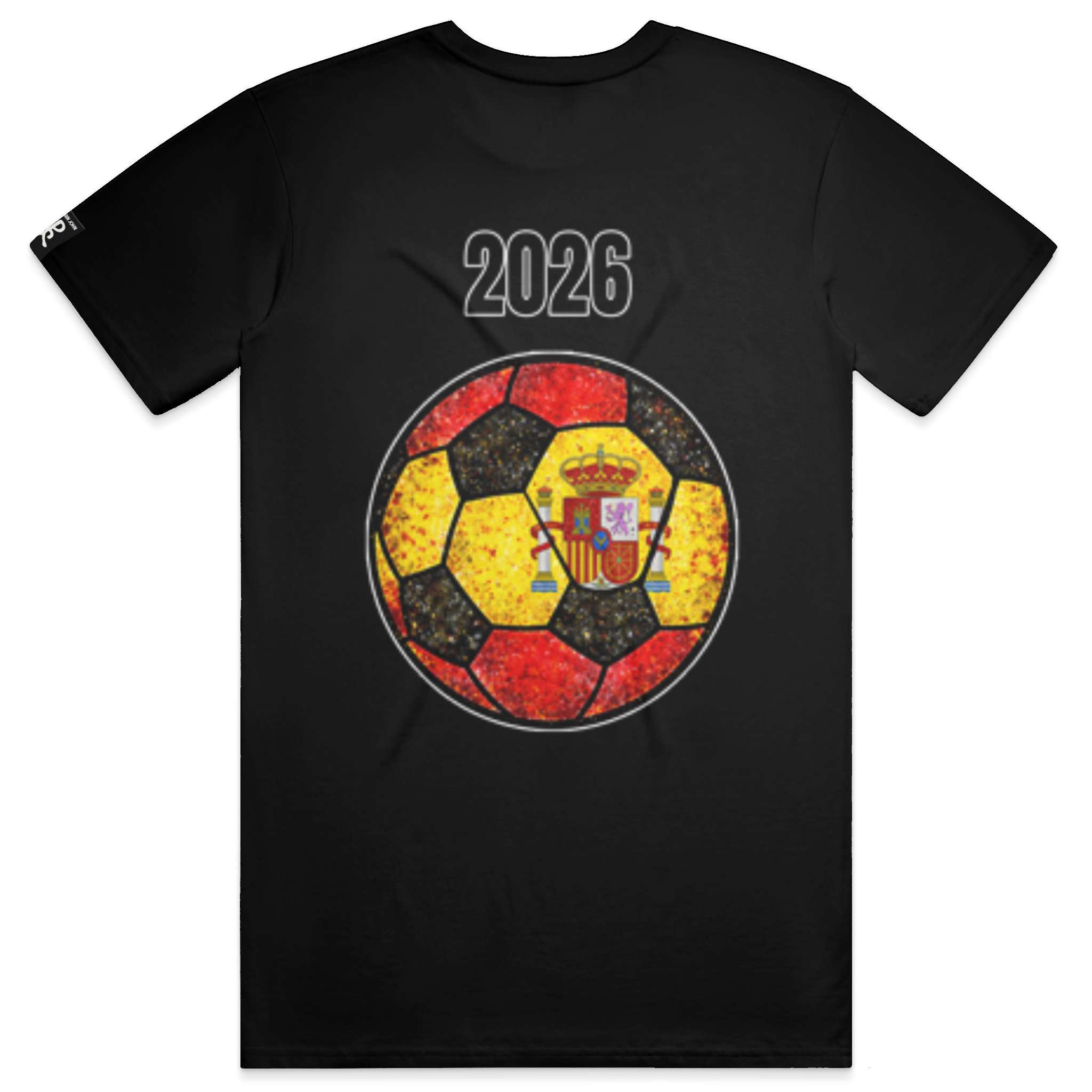 Spain Black Running Man Tee
