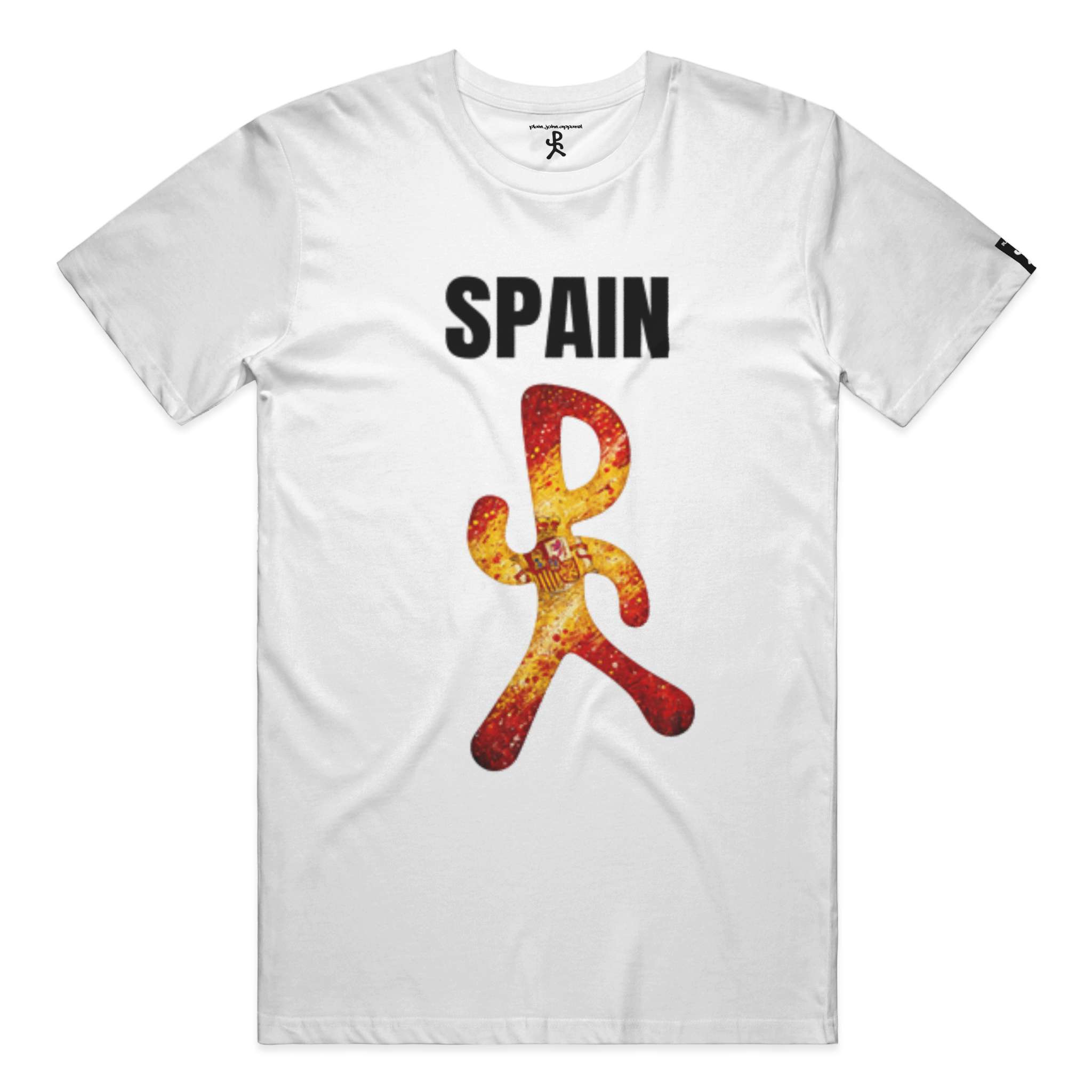 Spain White Running Man Tee