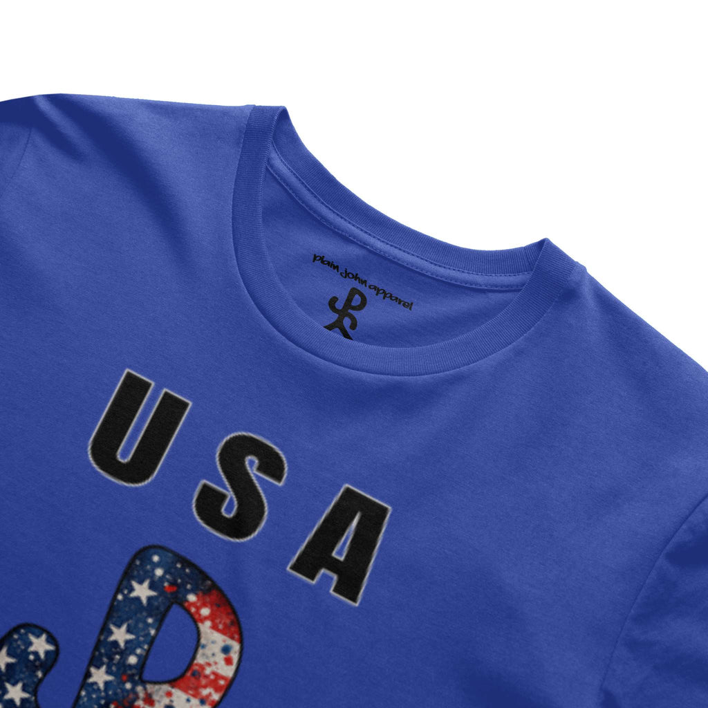 USA Blue Running Man Tee