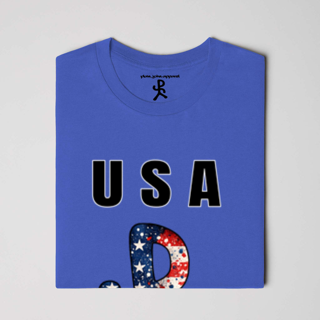 USA Blue Running Man Tee
