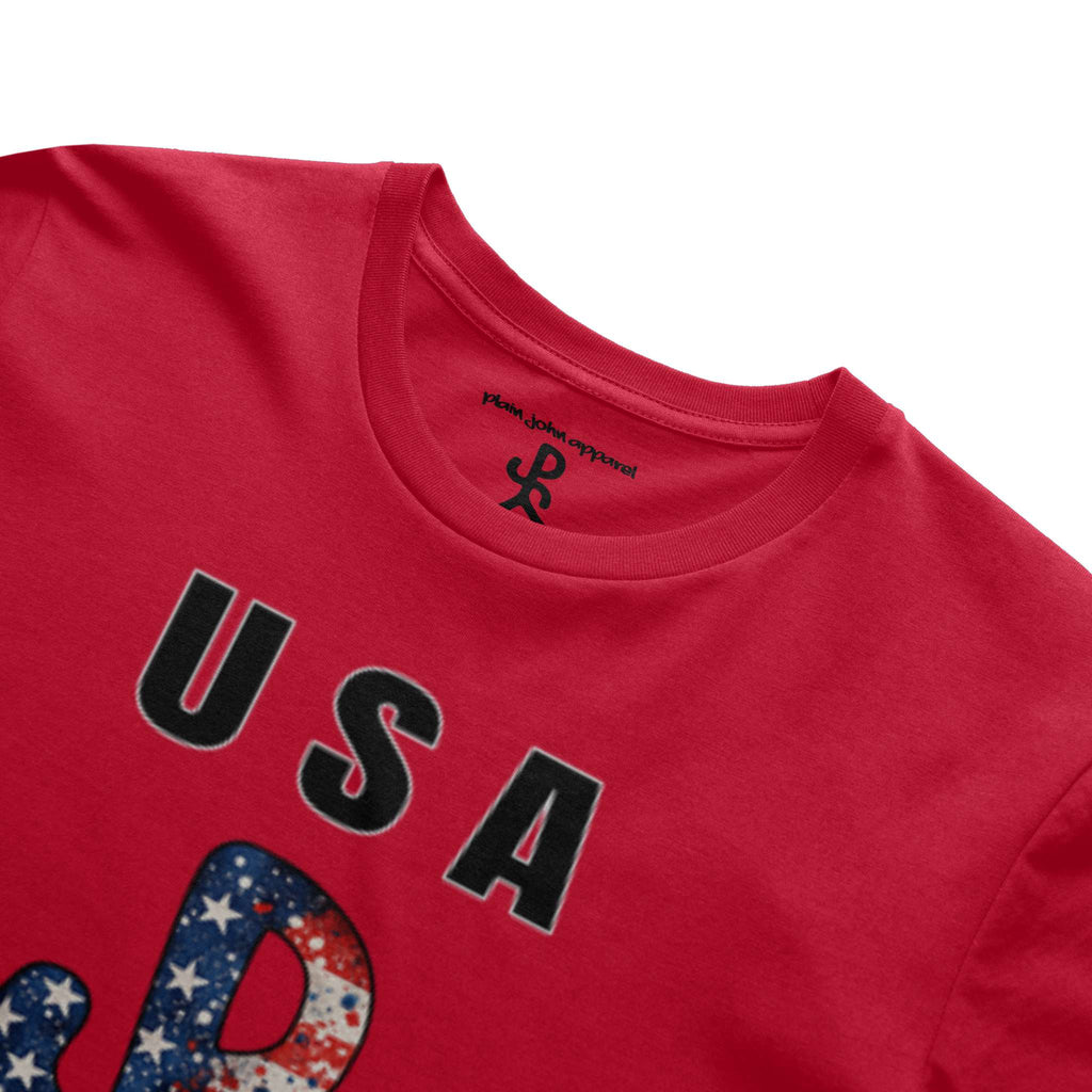 USA Red Running Man Tee