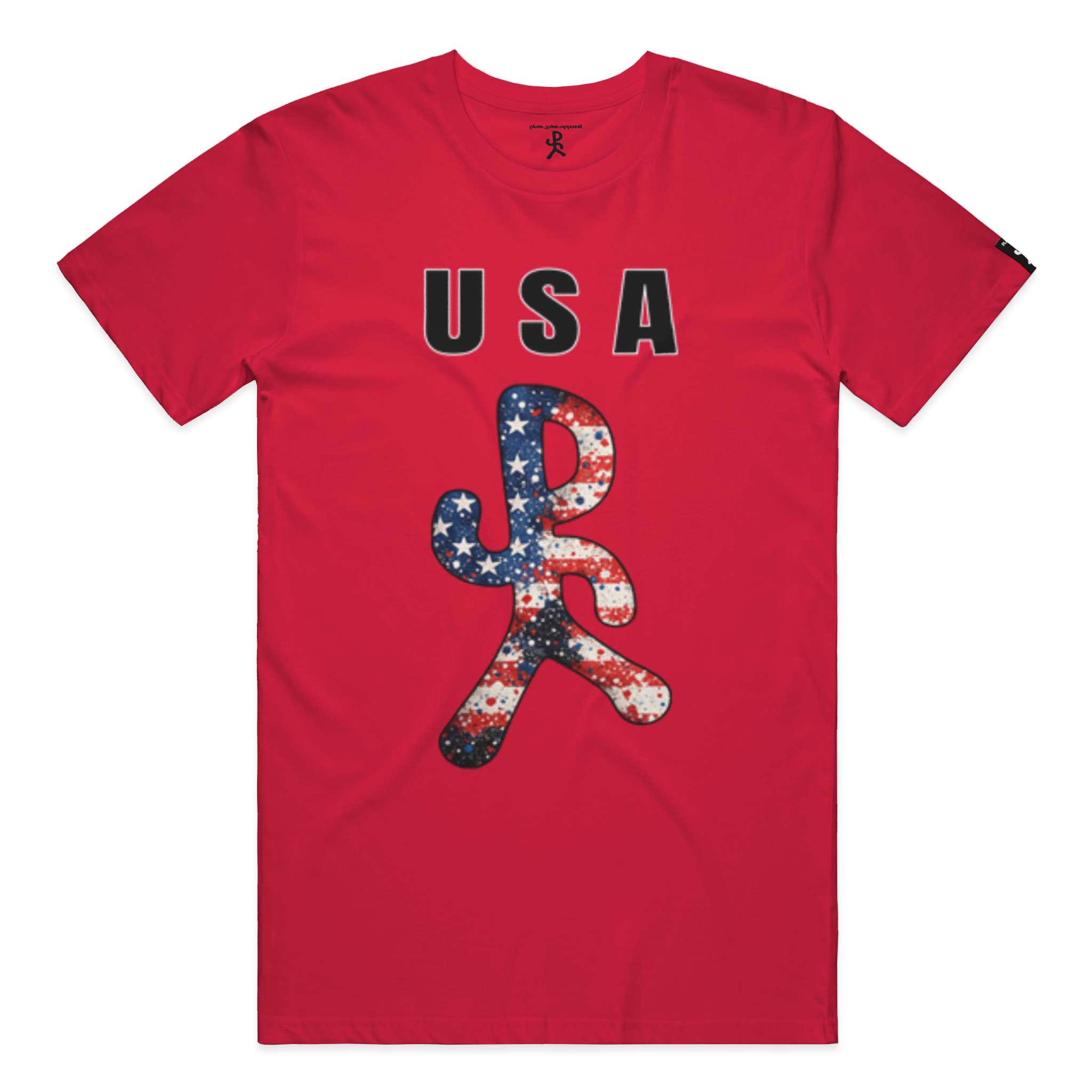 USA Red Running Man Tee