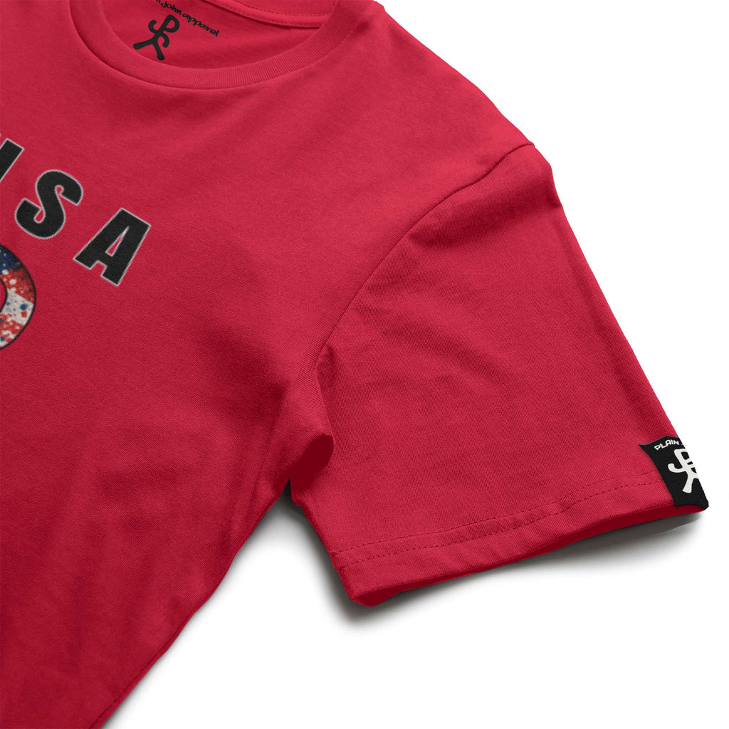 USA Red Running Man Tee