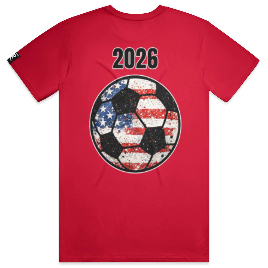 USA Red Running Man Tee