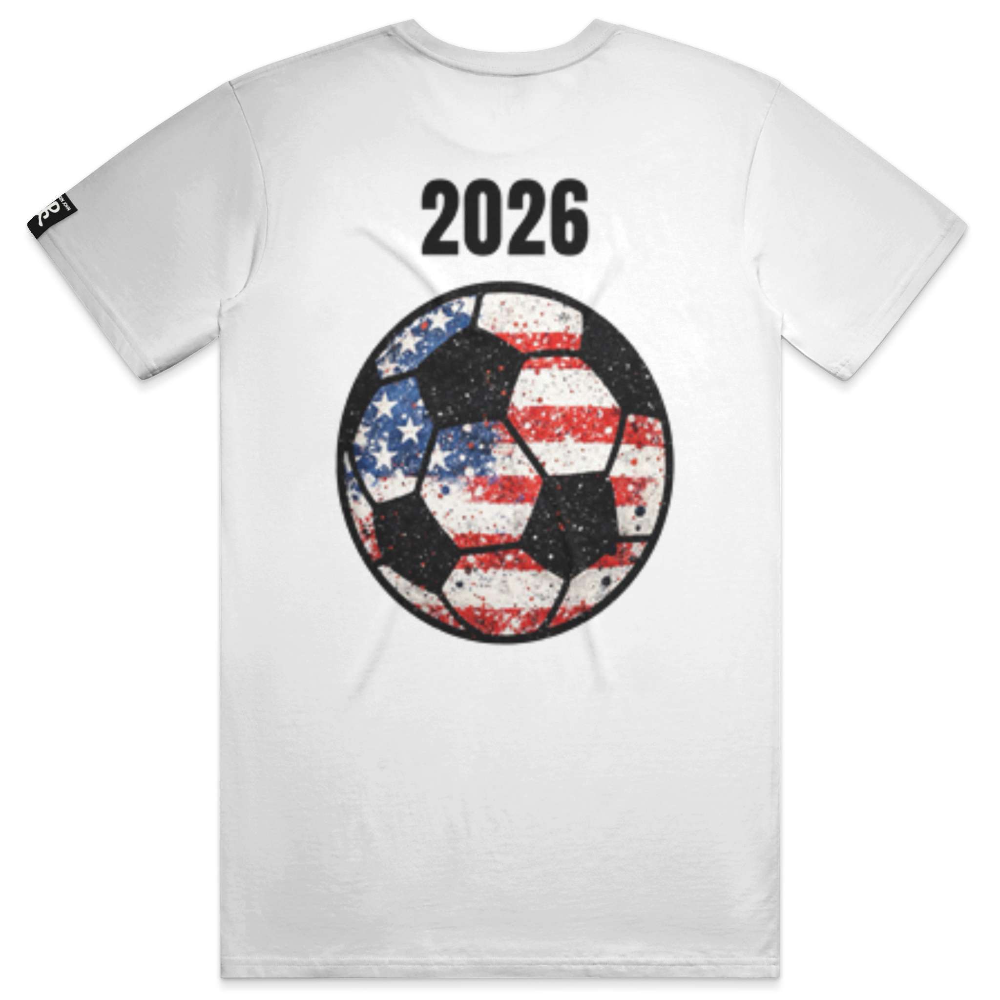 USA White Running Man Tee
